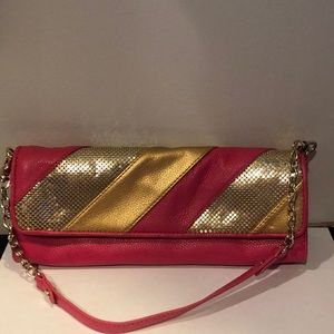 Pink & Gold clutch